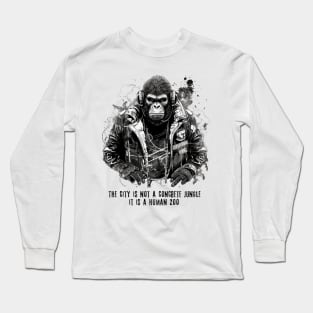 Cyberpunk gorilla Long Sleeve T-Shirt